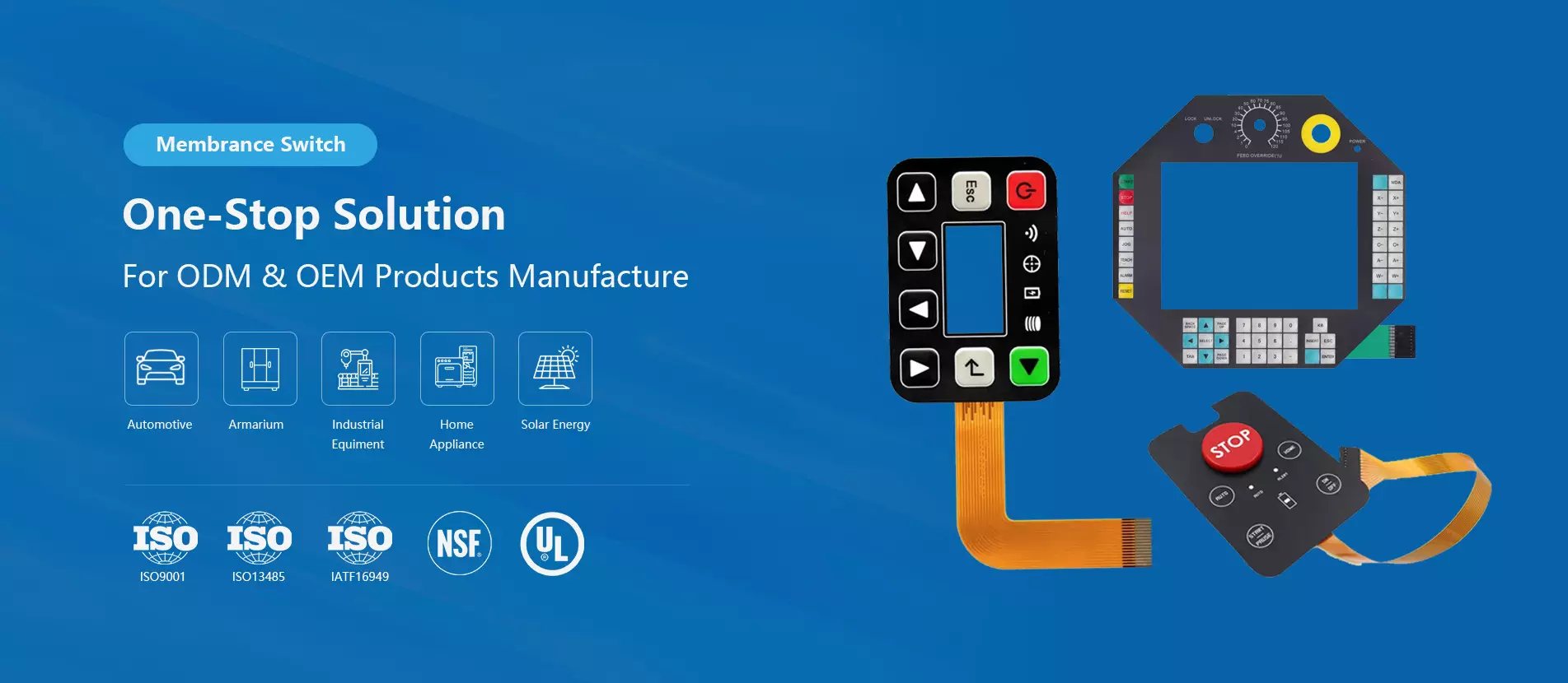 FPC Membrane Switch Keypad Manufacturers